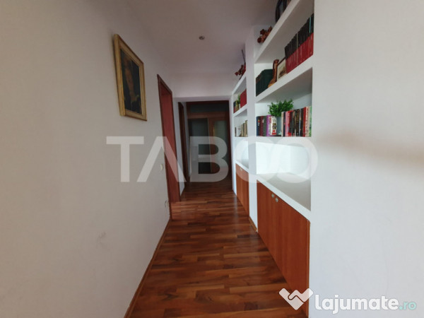 Apartament 4 camere 120 mp utili + balcon etaj 2 mobilat ut 