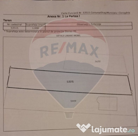 Teren 1,000mp Ciorogarla / None