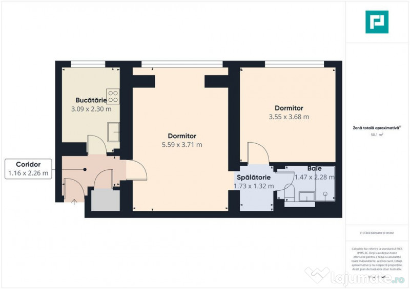 Apartament 2 camere + garaj la Podgoria