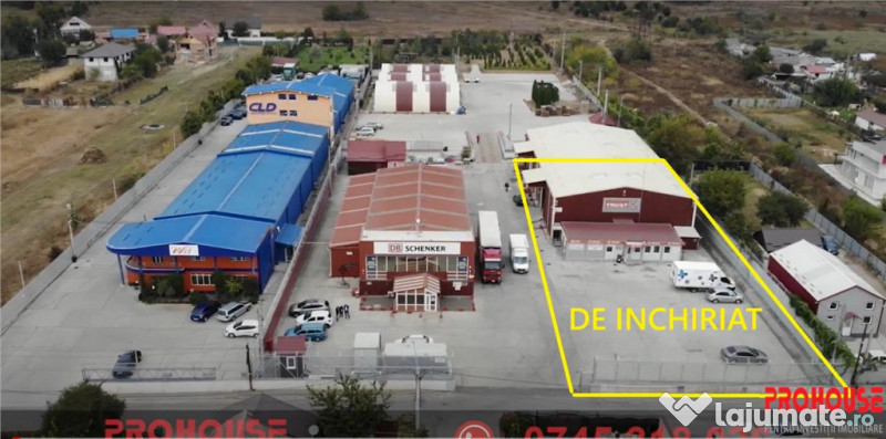 Hala moderna, izolata termic rampa platforma betonata -