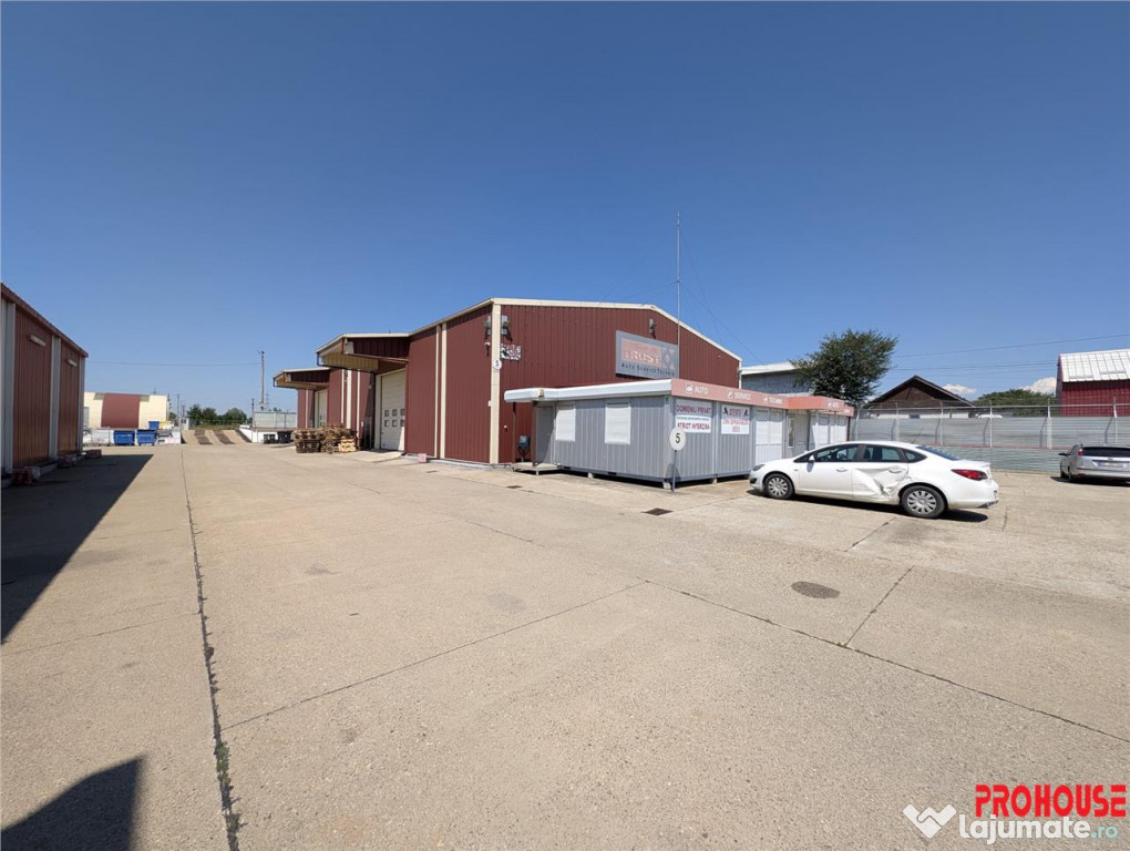 Hala moderna, izolata termic rampa platforma betonata -