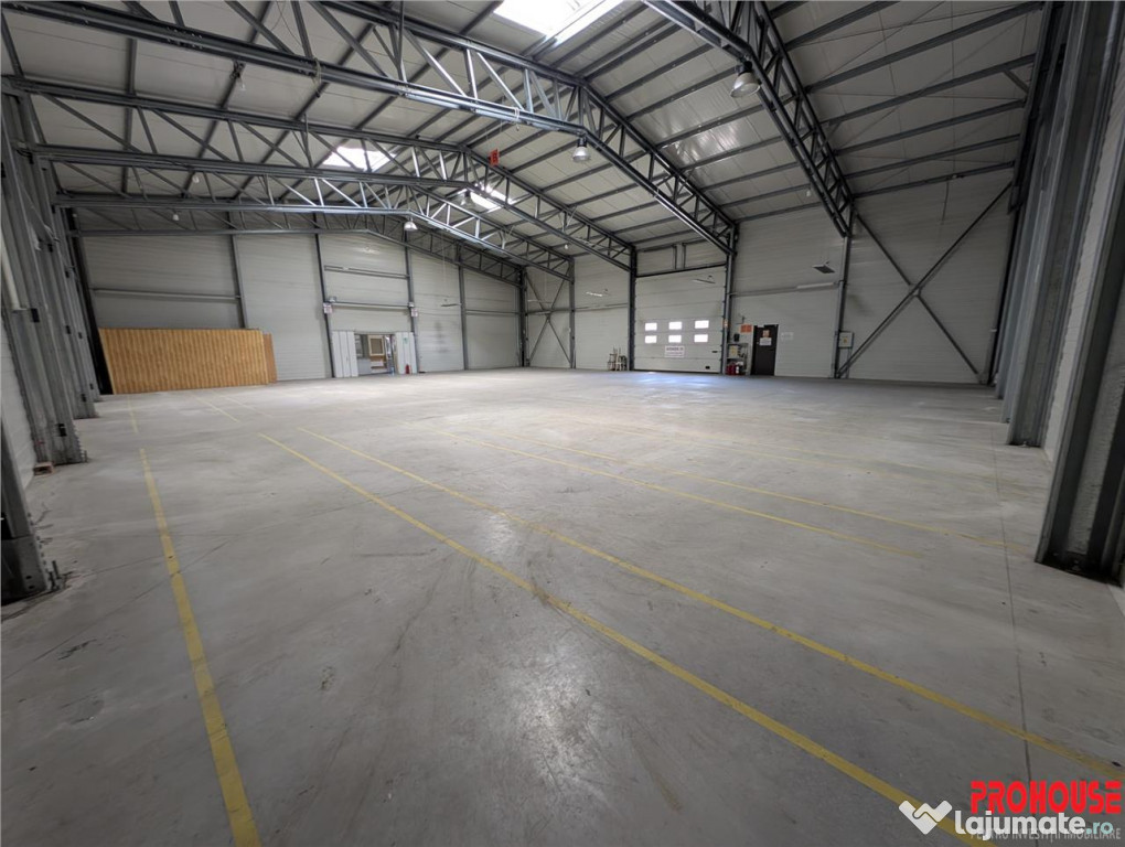 Hala moderna, izolata termic rampa platforma betonata -
