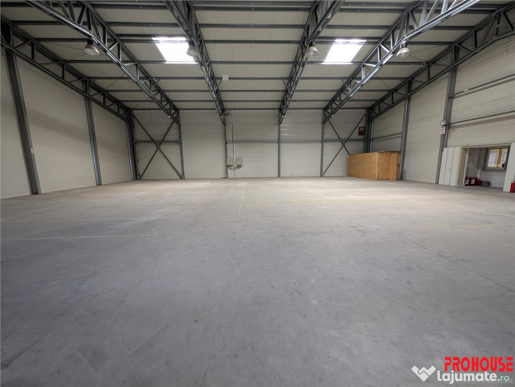 Hala moderna, izolata termic rampa platforma betonata -