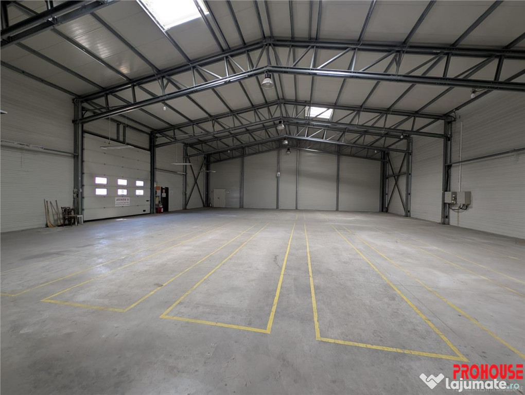 Hala moderna, izolata termic rampa platforma betonata -