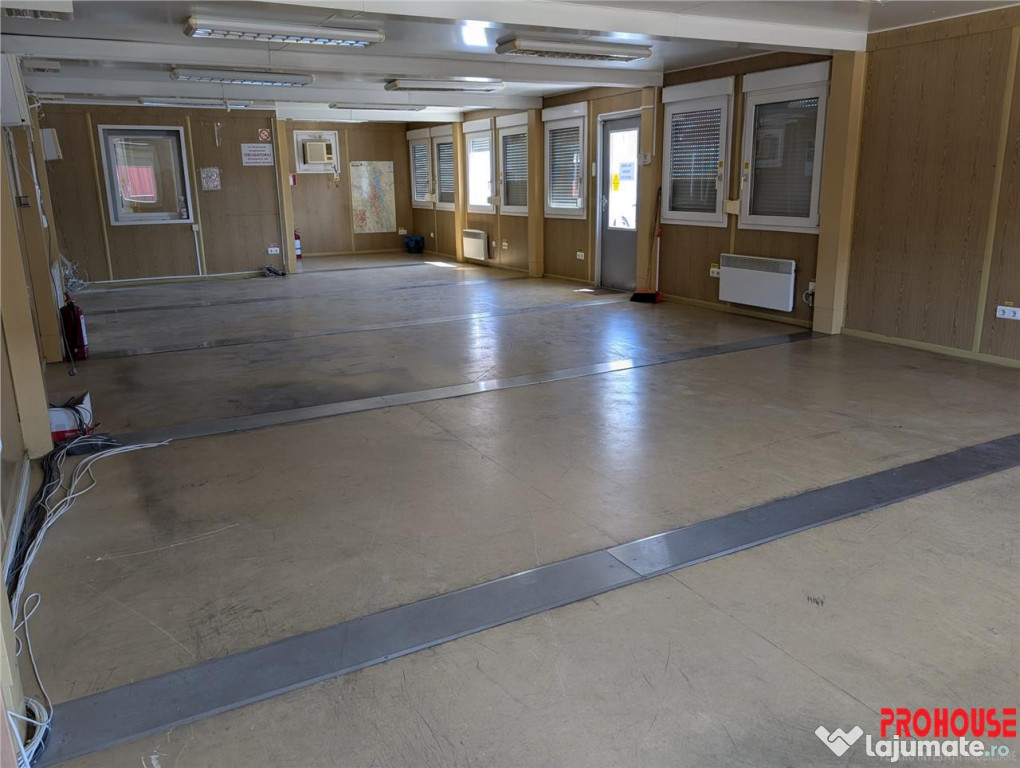 Hala moderna, izolata termic rampa platforma betonata -