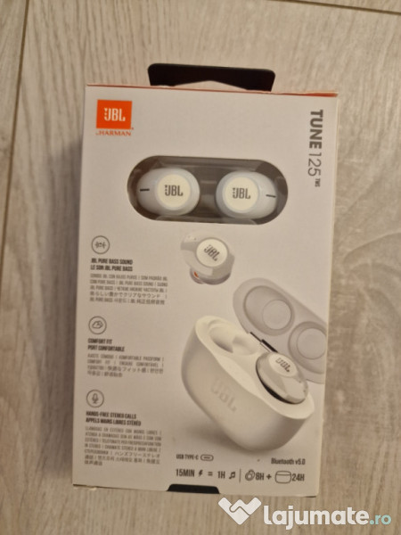 Căști JBL TUNE 125 TWS (noi, sigilate) 