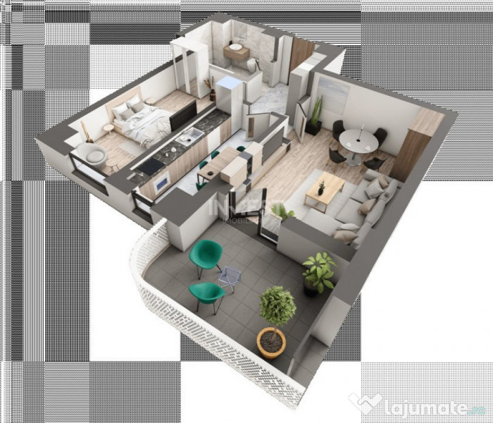 Comision 0% ! Apartament 2 camere, decomandat, etaj 3 cu lif