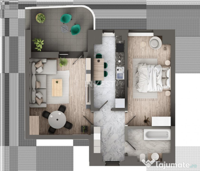 Comision 0% ! Apartament 2 camere, decomandat, etaj 3 cu lif
