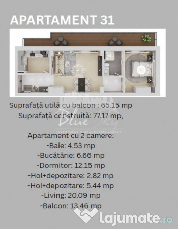 Madrid Park Residence- Apartament 2 camere