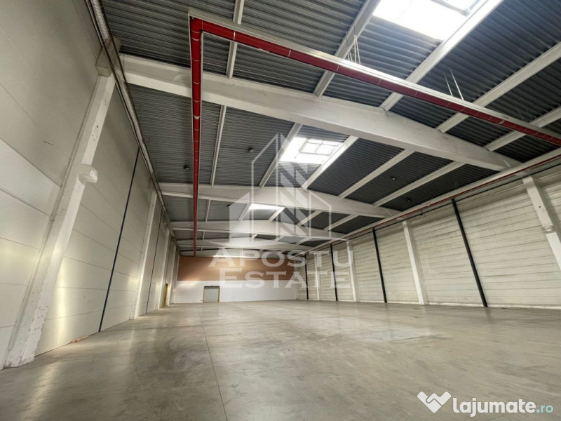 De inchiriat hala industriala 1850 mp - acces tir, rampa ...