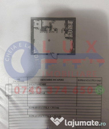 ID 8268 DE ÎNCHIRIAT spațiu comercial 