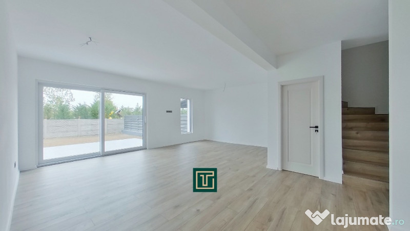 Duplex nou cu 4 camere eficient energetic in stil minimalist in Gai 