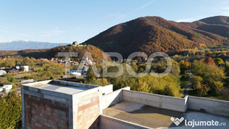 Vila premium Cisnadioara – panorama, piscina infinity, ter