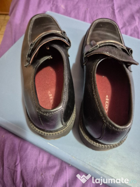 Pantofi barbatesti, piele naturala, 46, supercalitate, purtati o data 