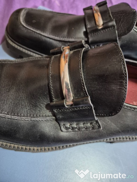 Pantofi barbatesti, piele naturala, 46, supercalitate, purtati o data 