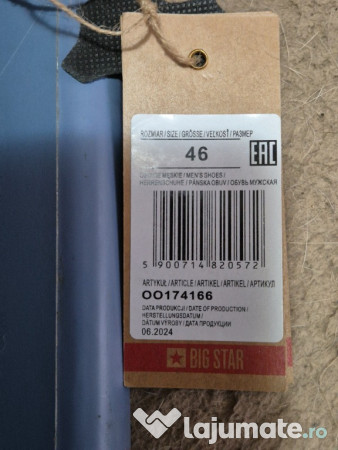 Ghete barbatesti BIG Star, piele naturala, supercalitate, 46, noi. 