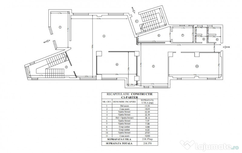 Spatiu de birouri pana la 440mp. Bd. Socola - Podu Ros. Comision 0