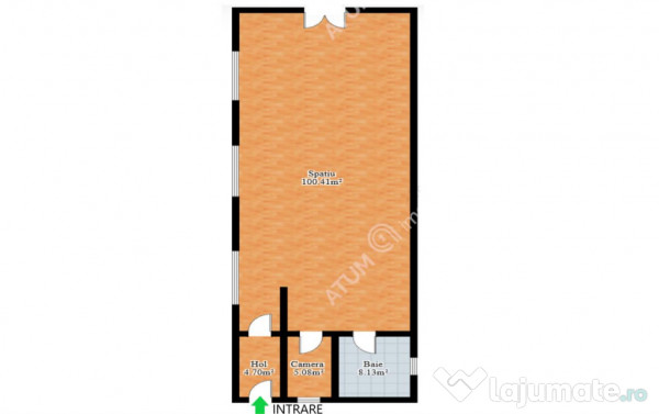 Spatiu comercial de 117 mp utili in zona Turnisor din Sibiu