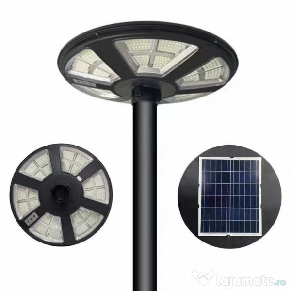 Lampa LED solara 400 W cu stalp 3 m 