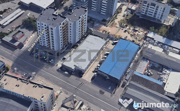 INVESTITIE. Teren cu cladire tip hala/spatiu comercial 97... 