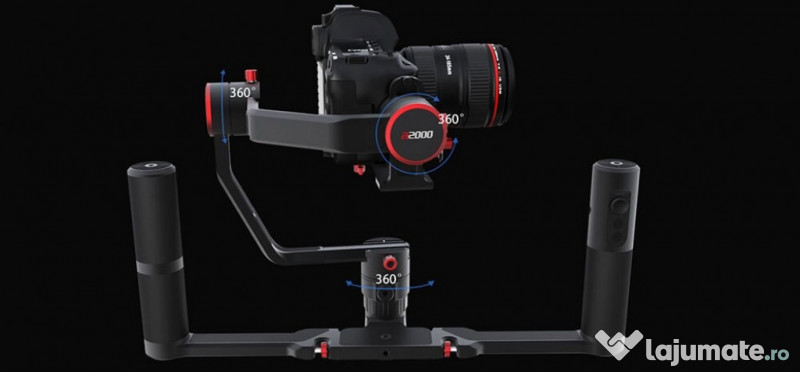 Feiyu Tech A2000 Gimbal Dual Grip - stabilizare pe 3 axe pentru DSLR 