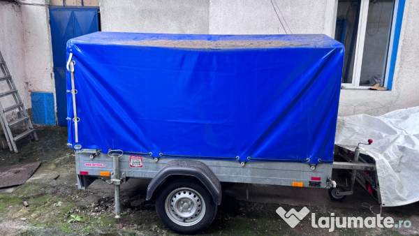 Remorcă Michell 750 kg cu prelată – ideală pentru gospodărie