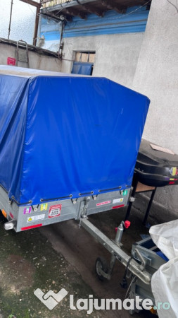 Remorcă Michell 750 kg cu prelată – ideală pentru gospodărie