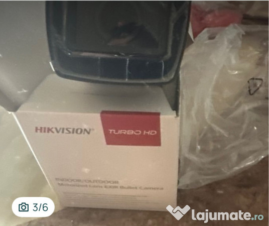 2 buc. camere HikVision 4K,8MP,IR80 m,motorizate 
