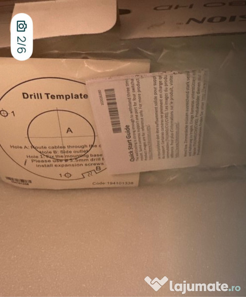 2 buc. camere HikVision 4K,8MP,IR80 m,motorizate 