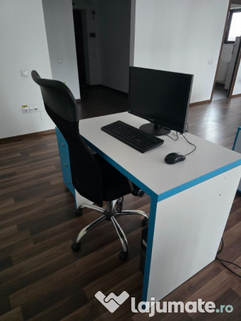 Pc dell i7, calculator hp i5, monitor philips 21.5 inch, birou, scaun