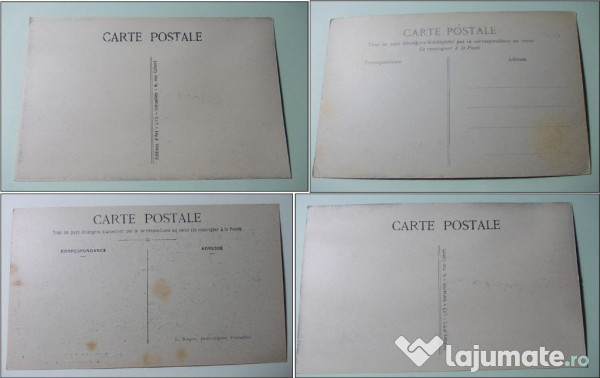 8 Cărți poștale VERSAILLES, prima parte sec XX 