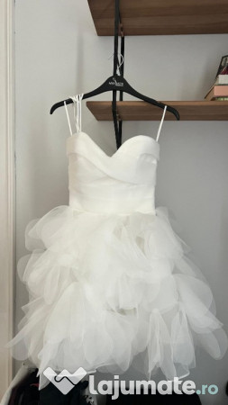 Rochie de mireasa scurta semnata Ana Radu