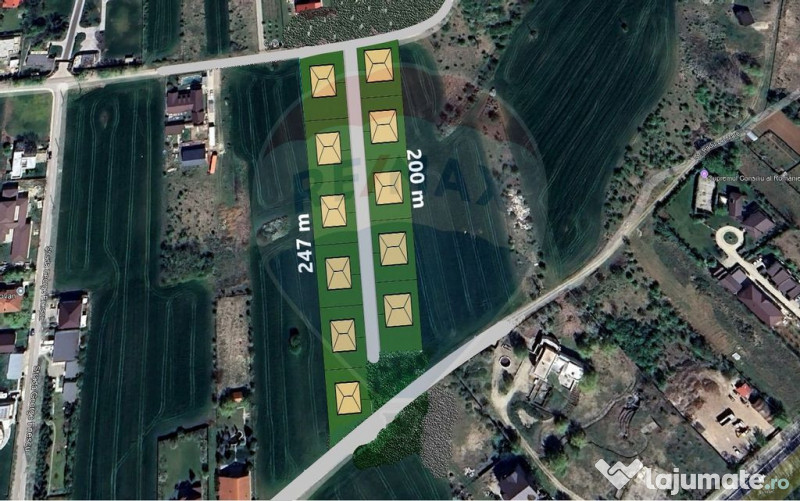 Teren intravilan, 9195 mp, dubla deschidere,Vladiceasca/S...