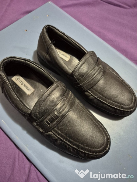 Pantofi barbatesti, piele naturala, MyWear, marime 45 