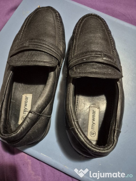 Pantofi barbatesti, piele naturala, MyWear, marime 45 