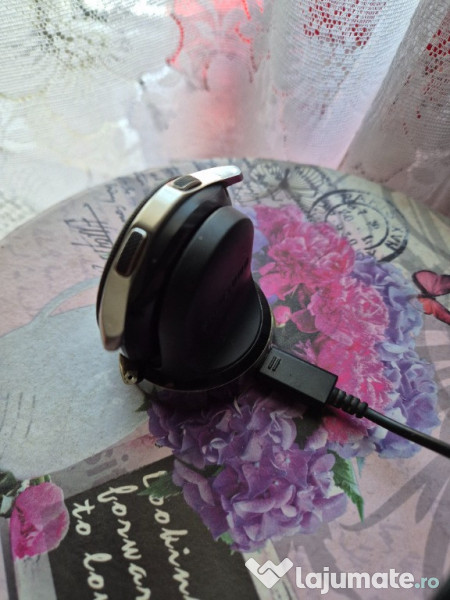 Galaxy Watch Samsung 46mm, Silver, bratara metalica deosebita 