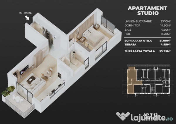 2cam.studio dec.+parcare/central Popesti-Leordeni 