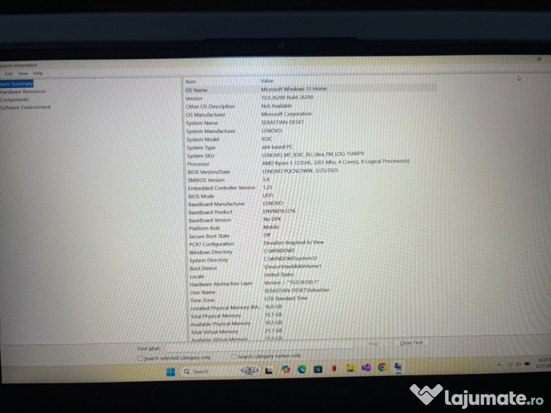 Laptop gaming Lenovo LOQ 