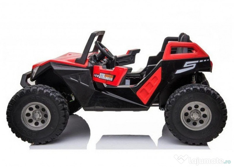 UTV electric pentru 4 copii, Kinderauto Buggy XXL, 500W 24V 14Ah RED