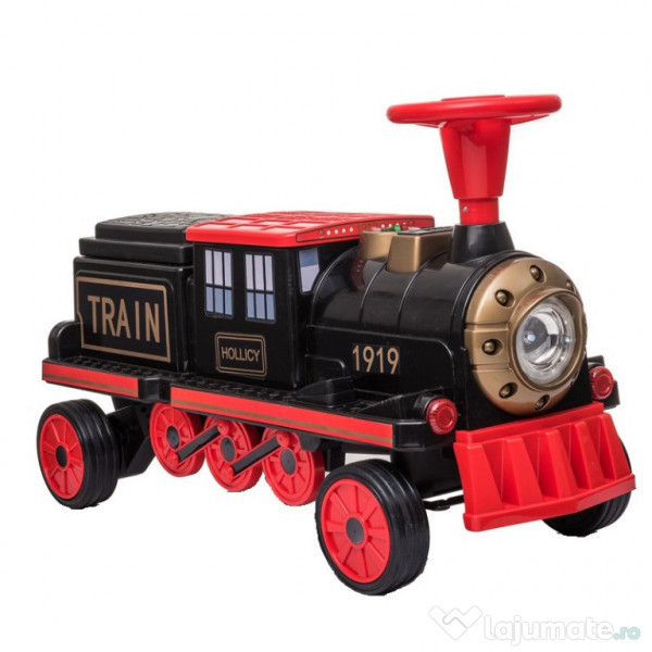 Trenulet electric cu 2 vagone pt. 4 copii SX1919 4x 45W 12V 14ah RED