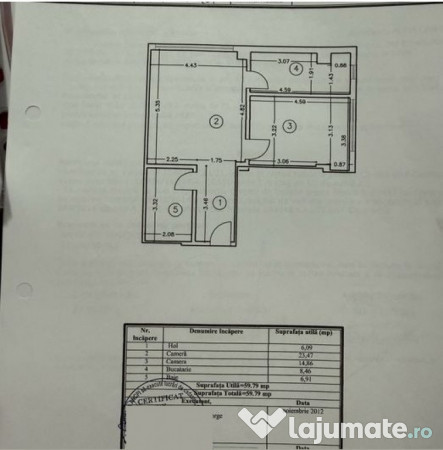 Vivo, Aurel Vlaicu, parter, apartament 2 camere, 60mp, mobilat, gaze, 