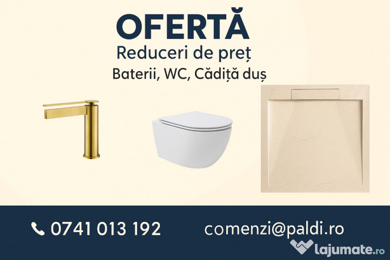 Gresie, faianță și obiecte sanitare – calitate premium Italia & Spania 