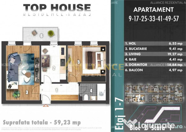 Parc Tudor Arghezi Ap 2 Camere Decomandat 