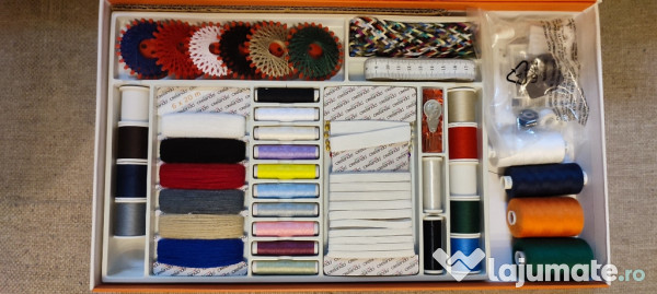 Masina cusut MINERVA Smart12 + 2 truse accesorii diverse + 4 set ace 