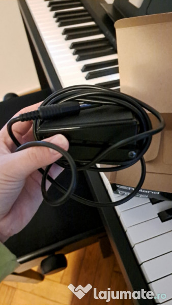 Roland fp10 keyboard with pedal and piano chair 