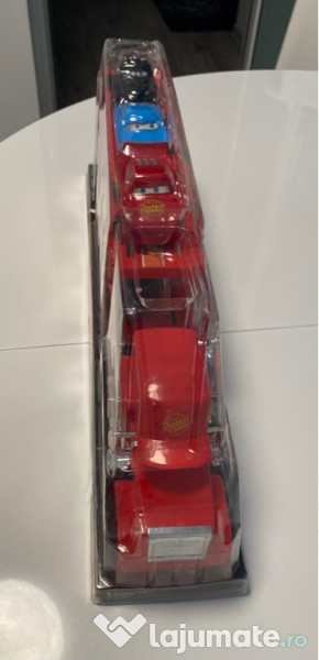 Set 6 Masinute Fulger McQueen și Prietenii + camionul Fulger 