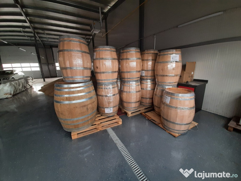 Butoaie lemn stejar 100 litri nou, vin, butoi rosu barrique hordó 220 