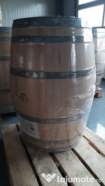 Butoaie lemn stejar 100 litri nou, vin, butoi rosu barrique hordó 220 