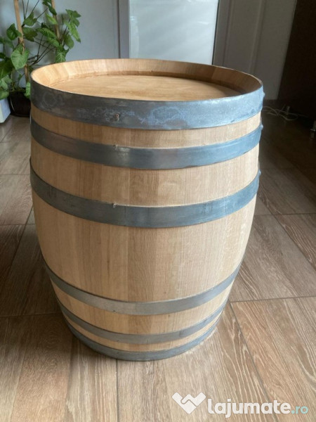 Butoaie lemn stejar 100 litri nou, vin, butoi rosu barrique hordó 220 