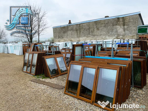 Ferestre termopan stejar auriu de la pretul afisat